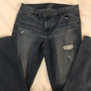 LOFT - Distressed Modern Skinny Jeans